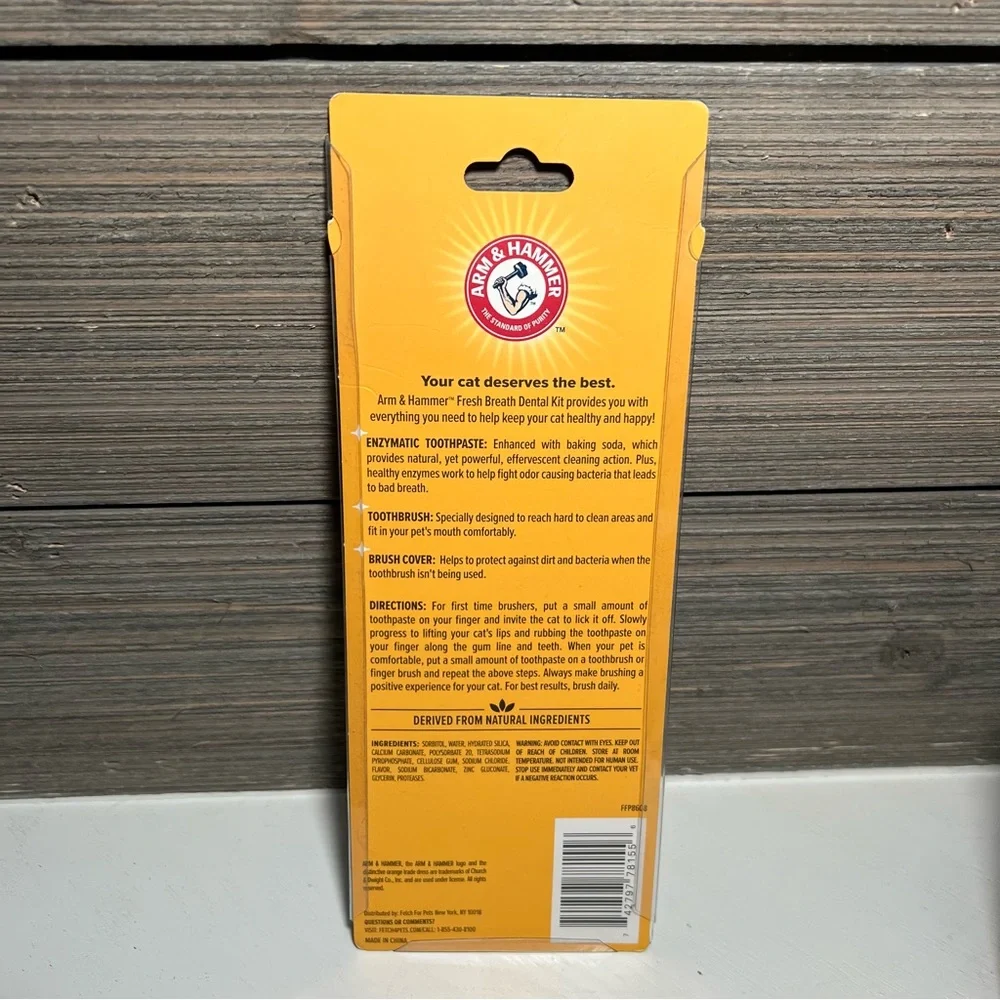 Arm & Hammer Dental Kit for Kittens | Cat Toothbrush Toothpaste Finger Brush NWT